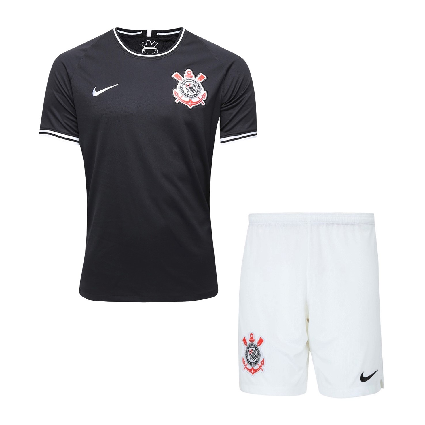 Maillot Football Corinthians Paulista Exterieur Enfant 2019-20 Noir